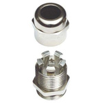 SIB WADI-TEC Series Metallic Nickel Plated Brass Cable Gland, M16 Thread, 4mm Min, 6.5mm Max, IP68