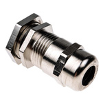 SIB WADI-TEC Series Metallic Nickel Plated Brass Cable Gland, M20 Thread, 7mm Min, 10.5mm Max, IP68