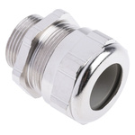 ABB Metallic Nickel Plated Brass Cable Gland, M25 Thread, 17mm Min, 20mm Max, IP68