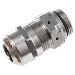 VentGLAND Series Metallic Stainless Steel Cable Gland, M20 Thread, 6mm Min, 13mm Max, IP68, IP69K