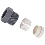 Bulgin 7000 Series Black, Grey, White, Yellow Thermoplastic Cable Gland Kit, PG13.5 Thread, 13mm Min, 15mm Max, IP66,