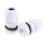 HellermannTyton NGM Series White Nylon Cable Gland, M16 Thread, 5mm Min, 10mm Max, IP68