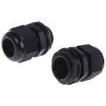HellermannTyton NGM Series Black Nylon Cable Gland, M25 Thread, 13mm Min, 18mm Max, IP68