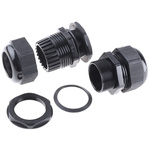 HellermannTyton NGM Series Black Nylon Cable Gland, M40 Thread, 22mm Min, 32mm Max, IP68