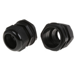 HellermannTyton NGM Series Black Nylon Cable Gland, M63 Thread, 34mm Min, 44mm Max, IP68