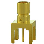 Cinch Connectors 75Ω Straight PCB Mount SMB Connector, jack