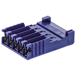 TE Connectivity, AMPMODU HE14 Female Connector Housing, 2.54mm Pitch, 5 Way, 1 Row