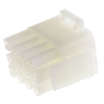 TE Connectivity, Universal MATE-N-LOK Male Connector Housing, 6.35mm Pitch, 12 Way, 3 Row
