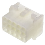 TE Connectivity, Universal MATE-N-LOK Female Connector Housing, 6.35mm Pitch, 15 Way, 3 Row