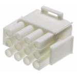 TE Connectivity, Universal MATE-N-LOK Male Connector Housing, 6.35mm Pitch, 12 Way, 3 Row