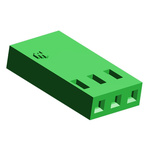 TE Connectivity, AMPMODU Mod IV Female PCB Housing, 2.54mm Pitch, 3 Way, 1 Row