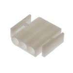 TE Connectivity, Commercial MATE-N-LOK Male Connector Housing, 6.1mm Pitch, 3 Way, 1 Row