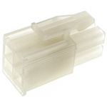 TE Connectivity, Mini-Universal MATE-N-LOK Male Connector Housing, 4.14mm Pitch, 4 Way, 2 Row