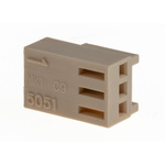 Molex, KK Female Connector Housing, 2.5mm Pitch, 3 Way, 1 Row