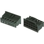 Amphenol Communications Solutions, Minitek Pwr Female Connector Housing, 2mm Pitch, 10 Way, 2 Row