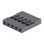 Amphenol Communications Solutions, Mini-PV Female Connector Housing, 2.54mm Pitch, 5 Way, 1 Row