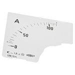 HOBUT 0/120A Meter Scale for 120/5A CT