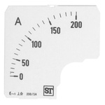 Sifam Tinsley 200A Meter Scale For Use With 72 x 72 Analogue Panel Ammeter