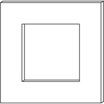 Red Lion Panel Mount Kit For Use With 1/16 DIN Units