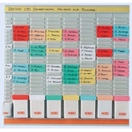 Nobo Yearly Slotted Wall Planner, 800 x 660mm