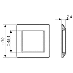 Crouzet Adapter For Use With Batch Counter, Chronometer, Multi-Totaliser, Preselection Totaliser, Tachometer