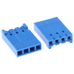 Amphenol Communications Solutions, DUBOX Female Connector Housing, 2.54mm Pitch, 4 Way, 1 Row