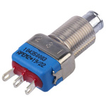 APEM Single Pole Double Throw (SPDT) Momentary Push Button Switch, 13.6 (Dia.)mm, Panel Mount, 24V dc