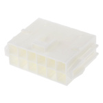 JST, VL Female Connector Housing, 6.2mm Pitch, 12 Way, 2 Row