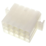 Molex, STANDARD .093" Female Connector Housing, 6.3mm Pitch, 15 Way, 3 Row