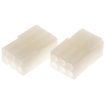 Molex, STANDARD .093" Female Connector Housing, 5.03mm Pitch, 6 Way, 2 Row