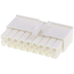 TE Connectivity, Mini-Universal MATE-N-LOK Male Connector Housing, 4.14mm Pitch, 18 Way, 2 Row