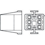 TE Connectivity, Commercial MATE-N-LOK Male Connector Housing, 4.95mm Pitch, 8 Way, 2 Row