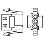 TE Connectivity, Commercial MATE-N-LOK Male Connector Housing, 5.08mm Pitch, 4 Way, 1 Row