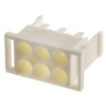 TE Connectivity, Universal MATE-N-LOK II Male Connector Housing, 6.35mm Pitch, 6 Way, 2 Row