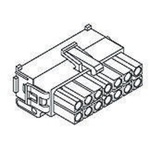 TE Connectivity, Mini-Universal MATE-N-LOK II Male Connector Housing, 4.14mm Pitch, 12 Way, 2 Row