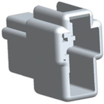 TE Connectivity, 172129 Female Crimp Connector Housing, 6mm Pitch, 2 Way, 1 Row