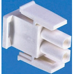TE Connectivity, Universal MATE-N-LOK Male Connector Housing, 6.35mm Pitch, 3 Way, 1 Row