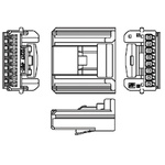 TE Connectivity, MULTILOCK 025/090 II Male Connector Housing, 2.2mm Pitch, 26 Way, 2 Row