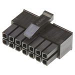 TE Connectivity, Micro MATE-N-LOK Female Connector Housing, 3mm Pitch, 14 Way, 2 Row
