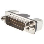 Harting D-Sub 15 Way Right Angle SMT D-sub Connector Plug, 2.76mm Pitch, with Boardlocks, M3 Female Screwlocks