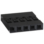 Amphenol Communications Solutions, Mini-PV Female Connector Housing, 2.54mm Pitch, 5 Way, 1 Row