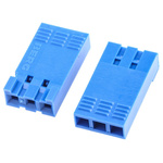 Amphenol Communications Solutions, DUBOX Female Connector Housing, 2.54mm Pitch, 3 Way, 1 Row