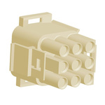TE Connectivity, Universal MATE-N-LOK Male Connector Housing, 6.35mm Pitch, 9 Way, 3 Row