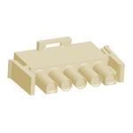 TE Connectivity, Universal MATE-N-LOK Male Connector Housing, 6.35mm Pitch, 5 Way, 1 Row