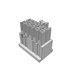 Samtec, IPD1 Male Crimp Connector Housing, 2.54mm Pitch, 10 Way, 2 Row