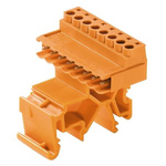 Weidmuller Male PCB Header, 5.08mm Pitch, 4 Way, 1 Row