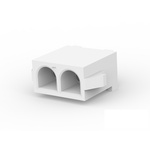 TE Connectivity, Universal MATE-N-LOK Receptacle Crimp Terminal Contact, 6.35?mm Pitch, 2 Way, 1 Row Vertical