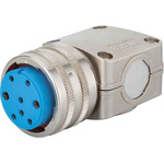 Jaeger 3 Way Cable Mount MIL Spec Circular Connector Plug, Pin Contacts,Shell Size 1, MIL-DTL-5015