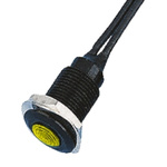 Oxley Yellow Indicator, Lead Wires Termination, 12 V ac, 10.2mm Mounting Hole Size