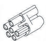 TE Connectivity, Universal MATE-N-LOK Male Connector Housing, 6 Way